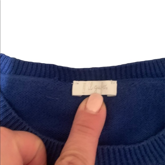 Il Gufo boys bright blue cotton Sweater size 4 - Picture 2 of 2